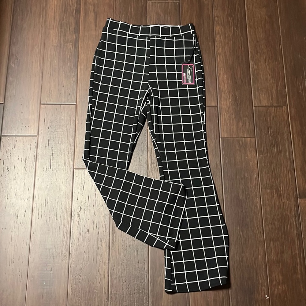 box (crisscross) patterned set - pants and tank top